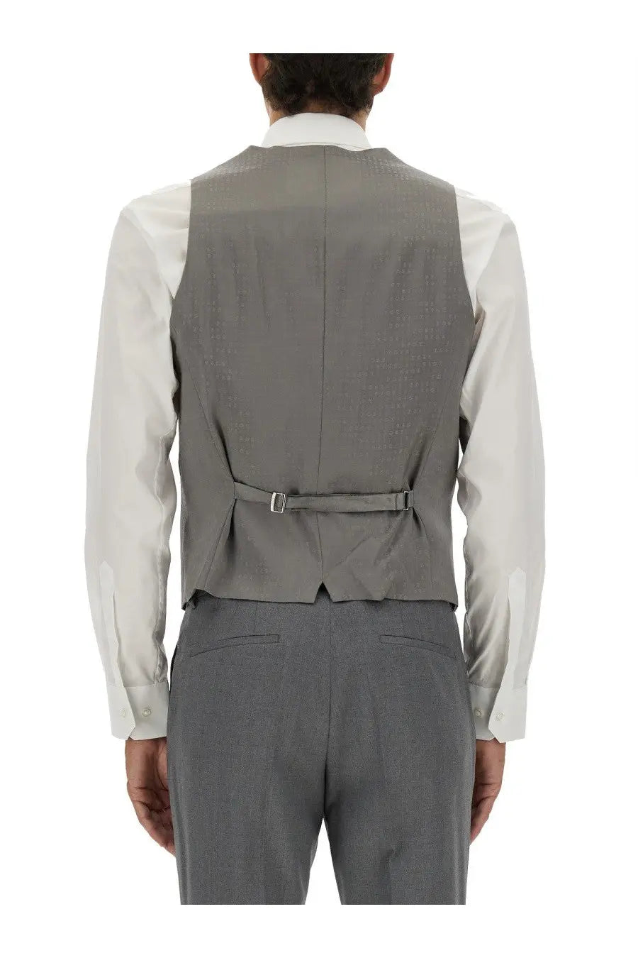 BOSS Men's Slim Fit Vest Grey, view 3