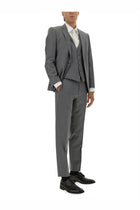 BOSS Men's Slim Fit Vest Grey, view 2