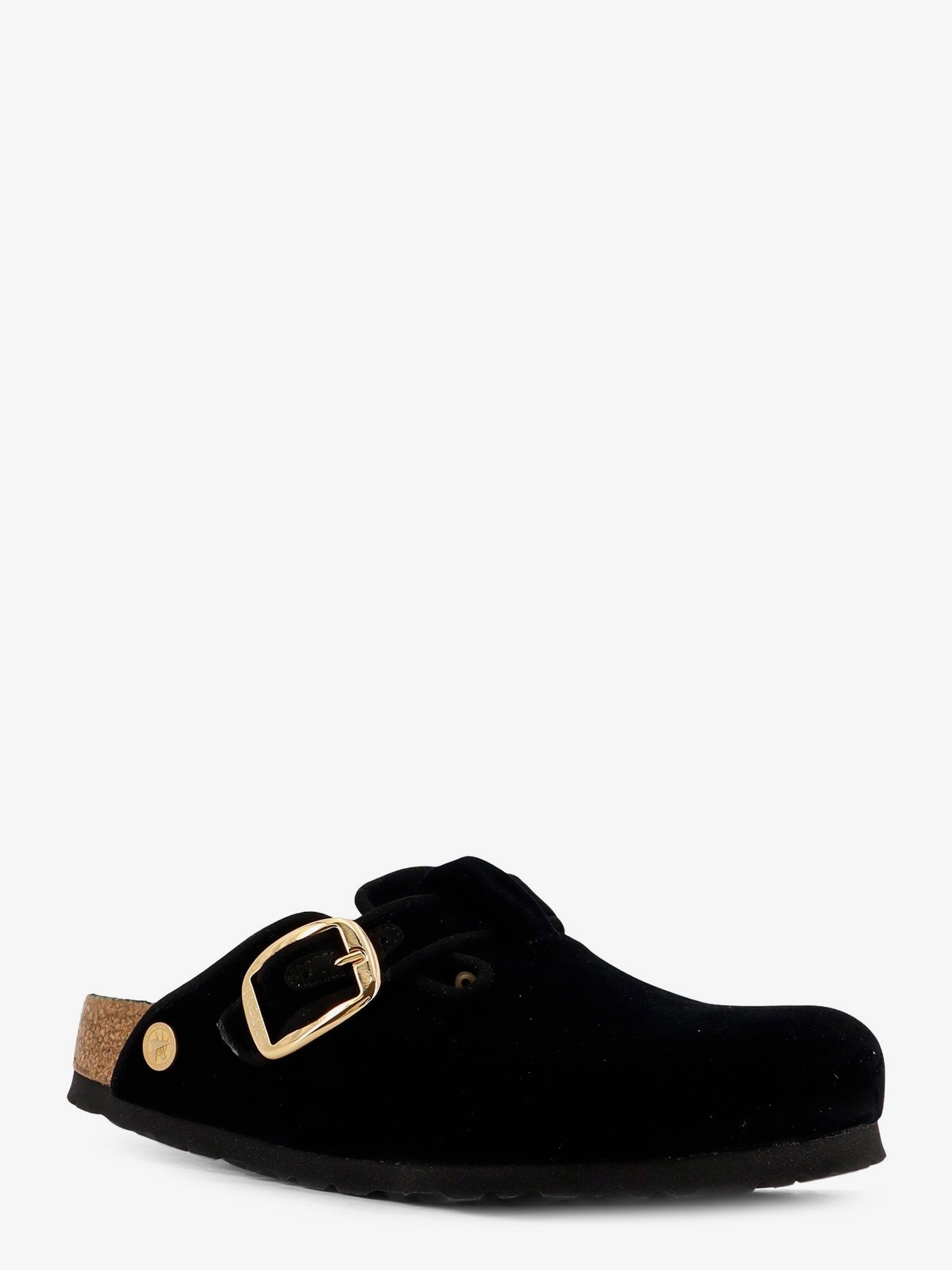 Birkenstock Women's Boston Big Buckle Piping Rivet Mule Black