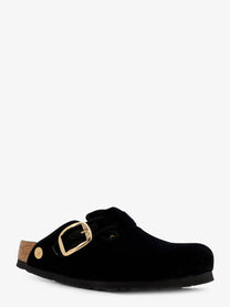 Birkenstock Women's Boston Big Buckle Piping Rivet Mule Black