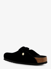Birkenstock Women's Boston Big Buckle Piping Rivet Mule Black