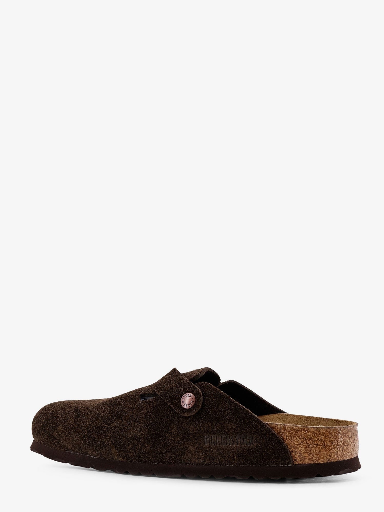 Birkenstock Unisex Boston BS Suede Mule Mocca