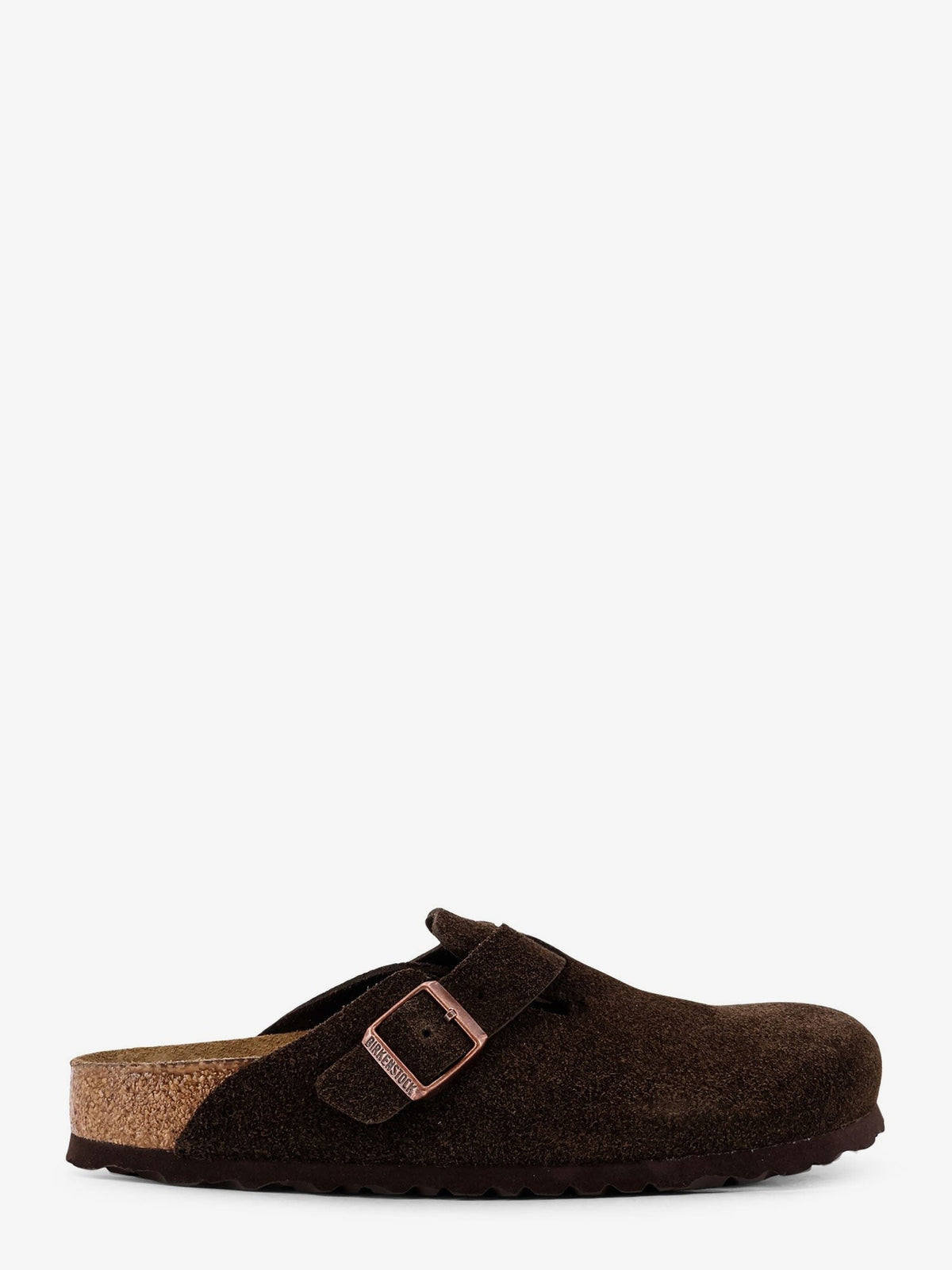 Birkenstock Unisex Boston BS Suede Mule Mocca