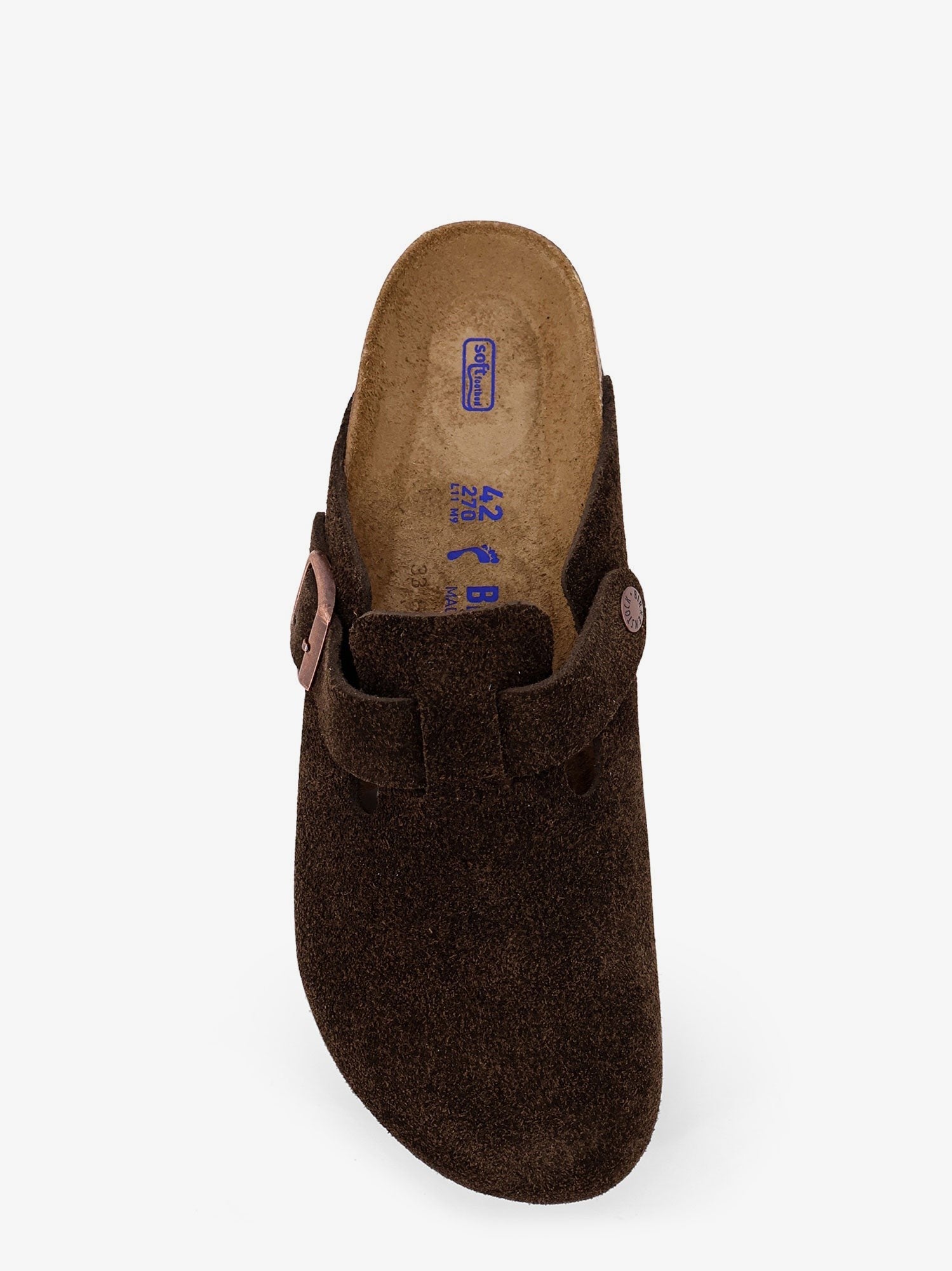 Birkenstock Unisex Boston BS Suede Mule Mocca