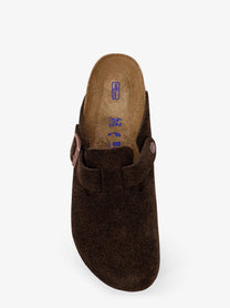 Birkenstock Unisex Boston BS Suede Mule Mocca