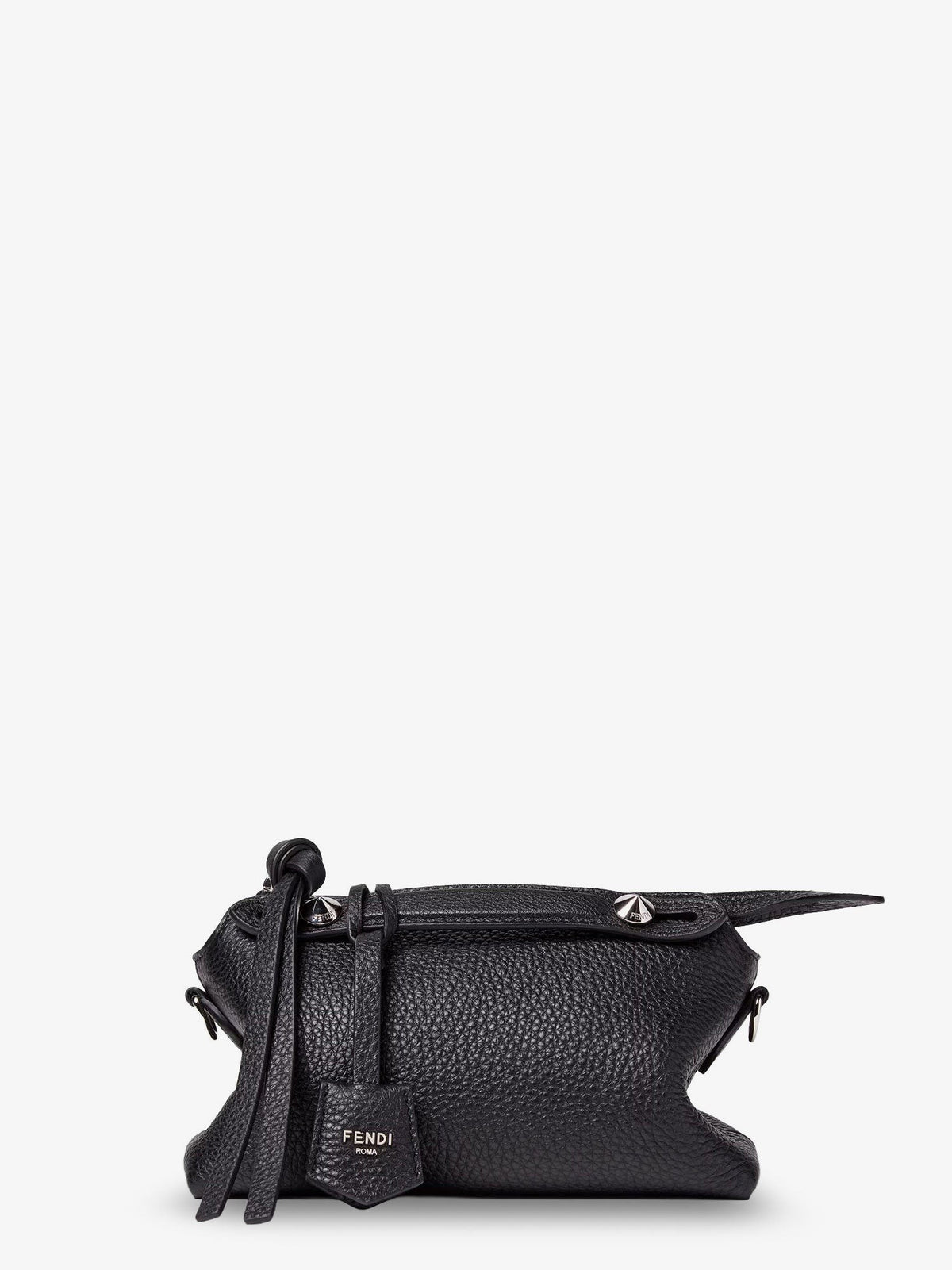Fendi Women's Boston Leather Handbag Black