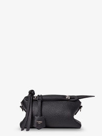 Fendi Women's Boston Leather Handbag Black