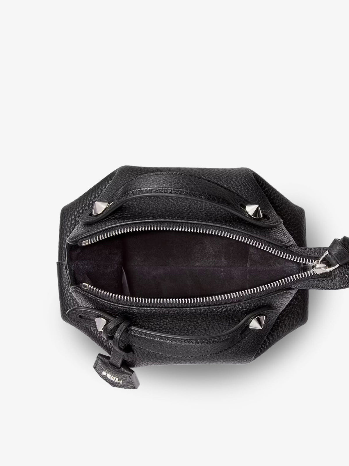 Fendi Women's Boston Leather Handbag Black