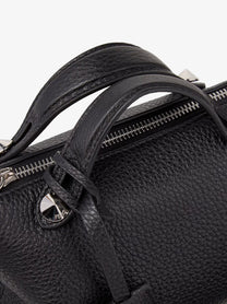 Fendi Women's Boston Leather Handbag Black