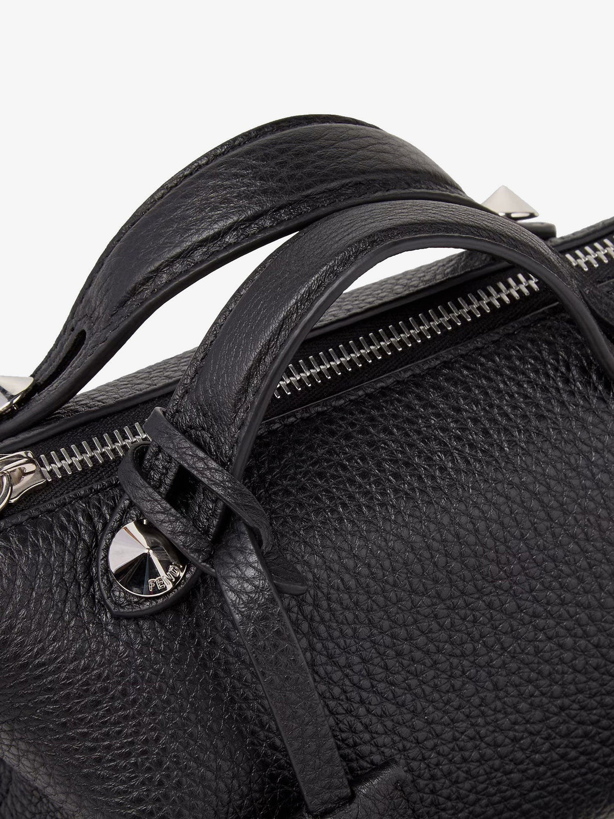 Fendi Women's Boston Leather Handbag Black