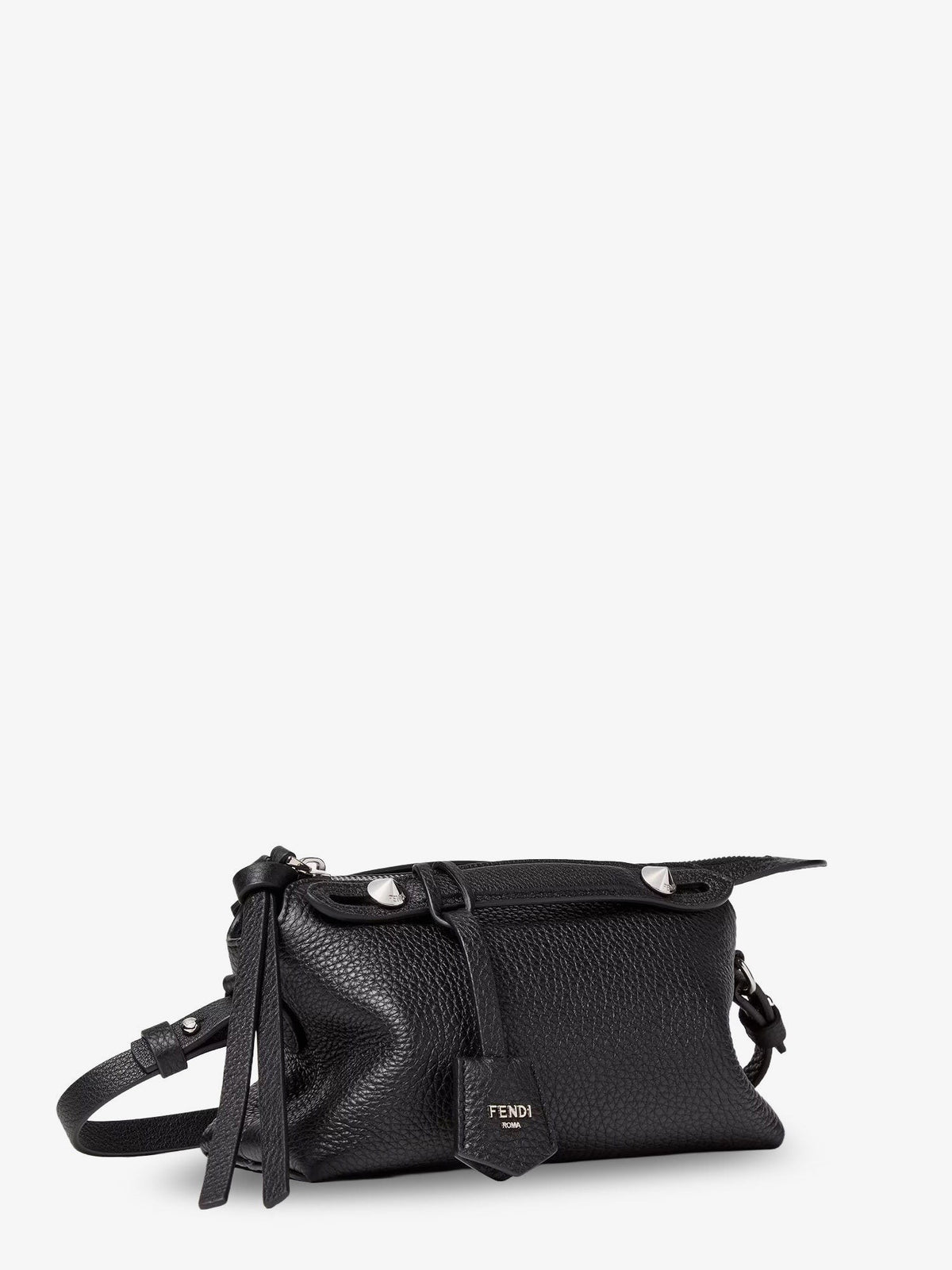 Fendi Women's Boston Leather Handbag Black