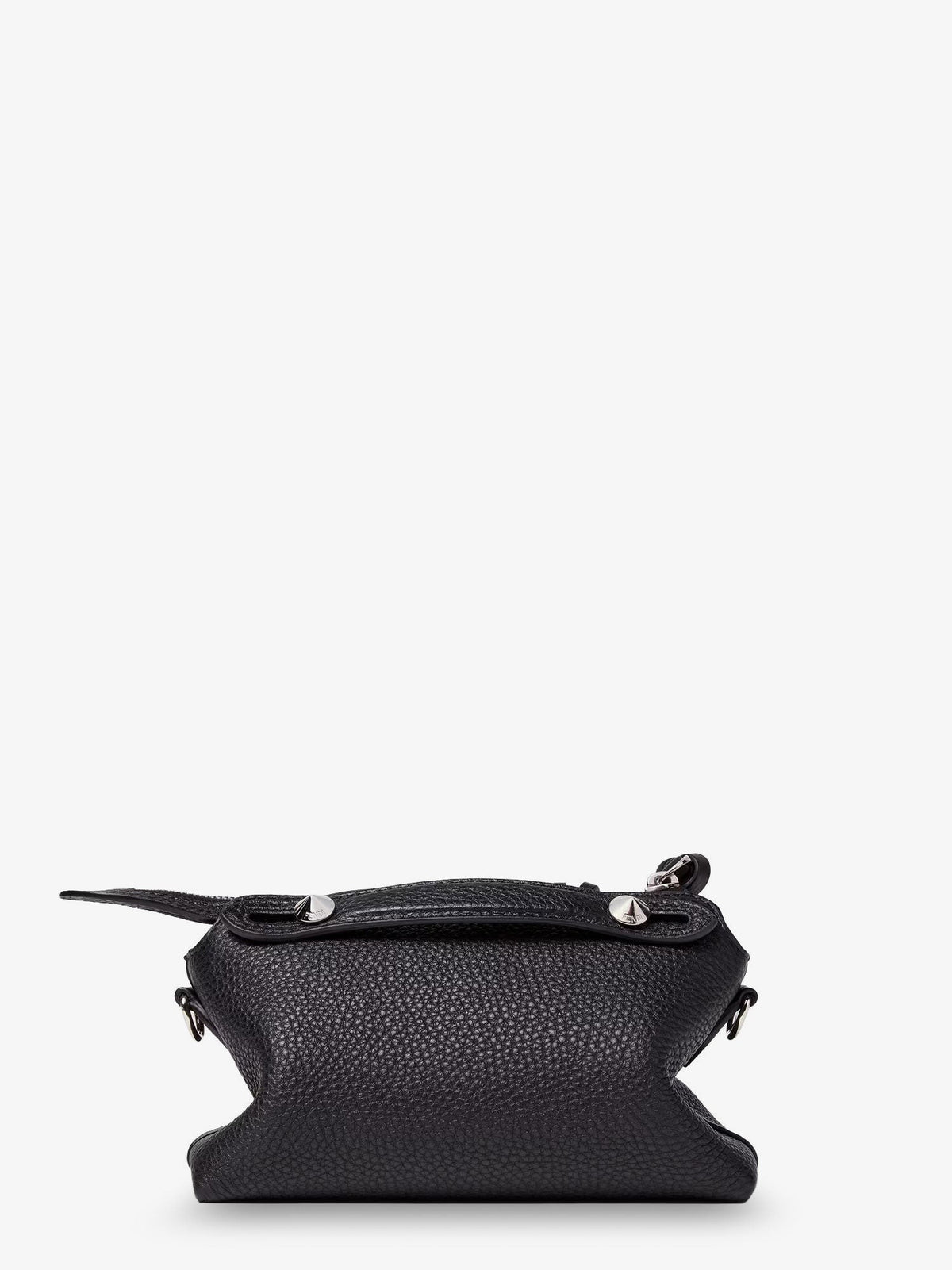 Fendi Women's Boston Leather Handbag Black
