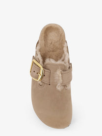 Birkenstock Women's Boston Low Suede Sandals Brown