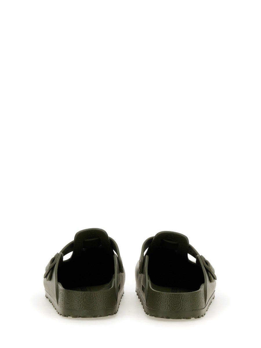 Birkenstock Unisex Boston Sabot in Eva Brown