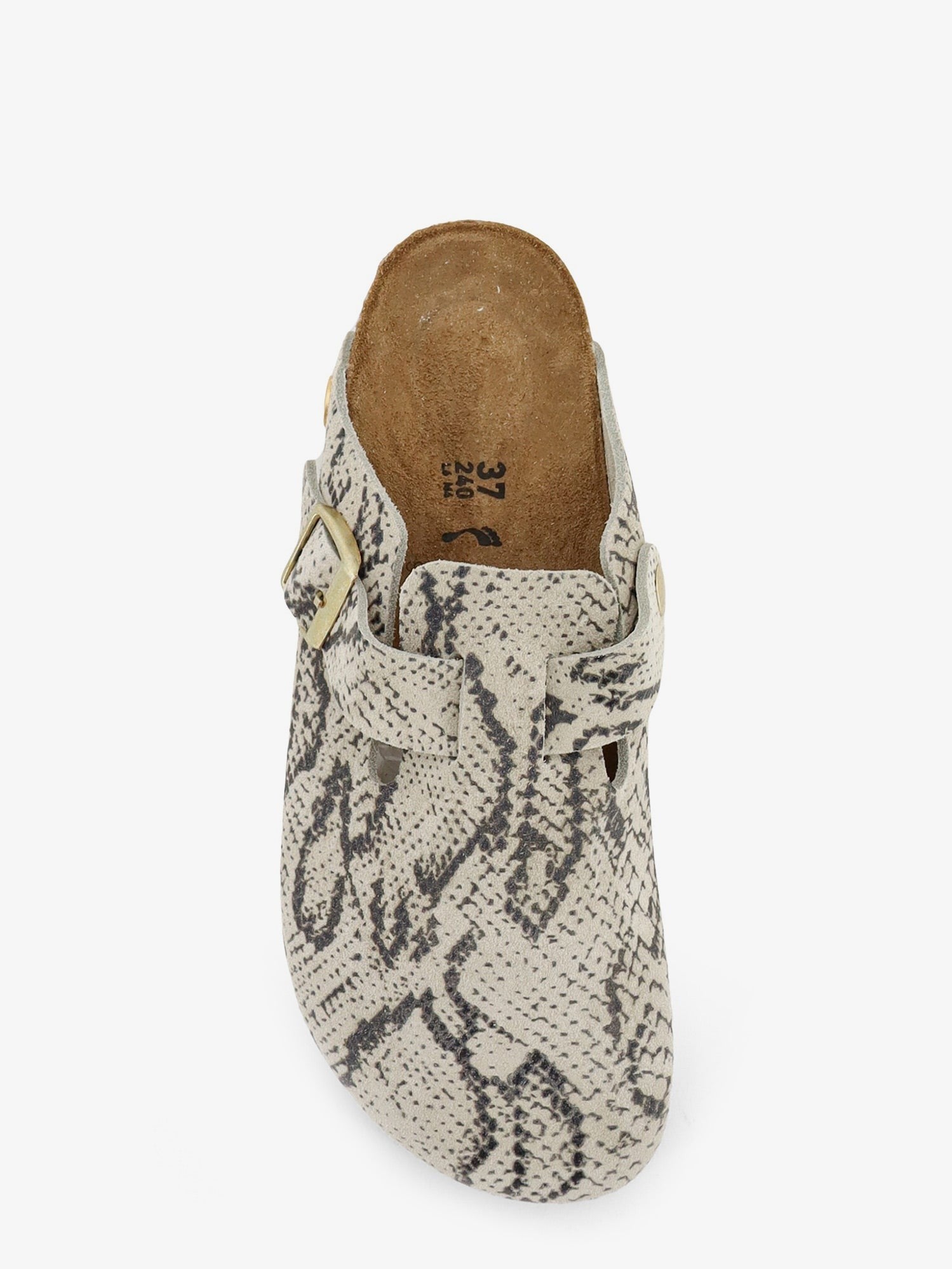 Birkenstock Women's Boston Suede Sabot White