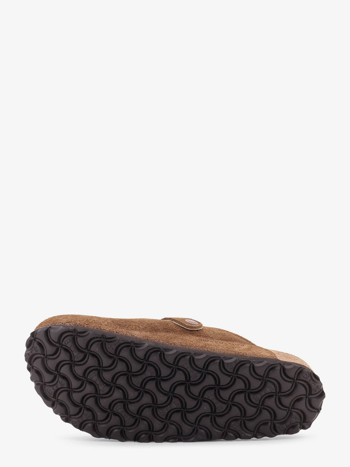 Birkenstock Unisex Boston VL Shearling Suede Clog Darktea, view 4