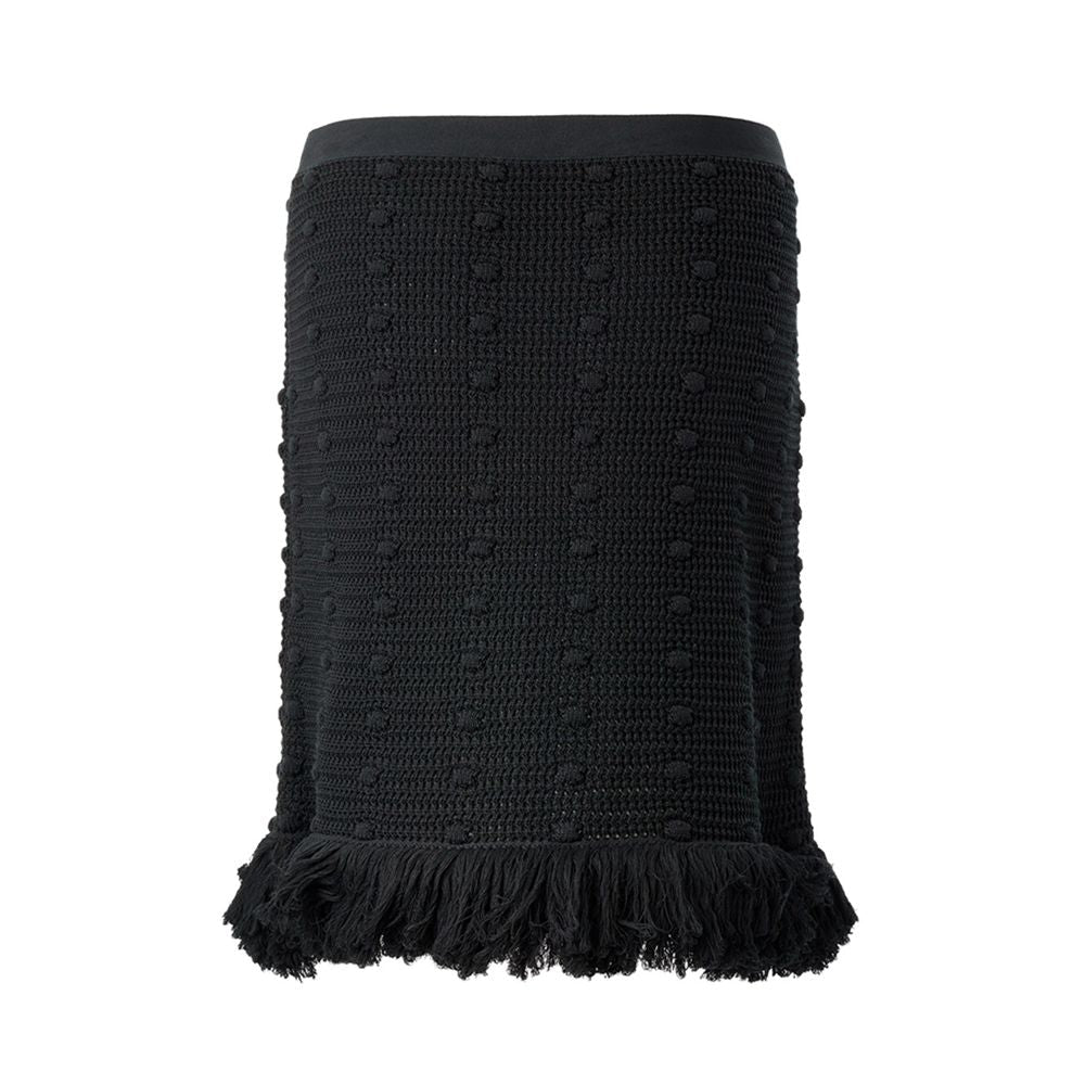 Bottega Veneta - Bottega Veneta Black Cotton Skirt - Women’s Bottoms