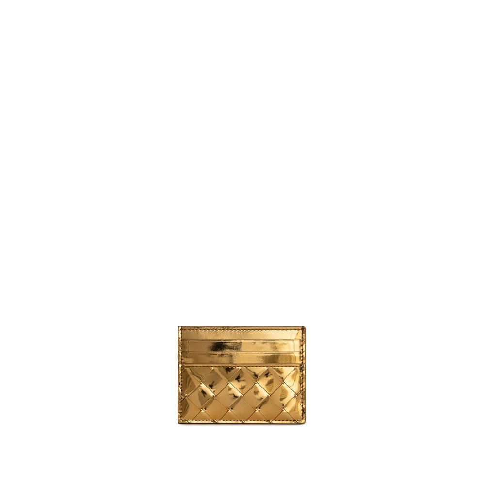 Bottega Veneta - Metallic Intrecciato Card Case - Small Leather Goods