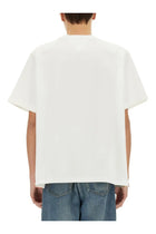 Bottega Veneta Men's Checkered Shirt Made of Soft Cotton Jersey White, view 3