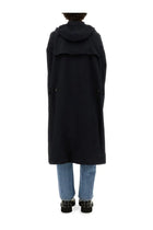 Bottega Veneta Men's Hooded Trench Coat Blue, view 3