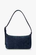 Bottega Veneta Men's Traveler Suede Shoulder Bag Silver, view 3