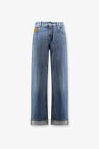 Bottega Veneta Men's Wide Leg Jeans Blue