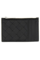 Bottega Veneta Men's Woven Card Holder Black