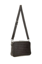 Bottega Veneta Unisex Intracciated Room Bag Brown, view 2