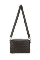 Bottega Veneta Unisex Intracciated Room Bag Brown, view 3