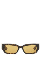 Bottega Veneta Unisex Rectangular Sunglasses Dash Brown