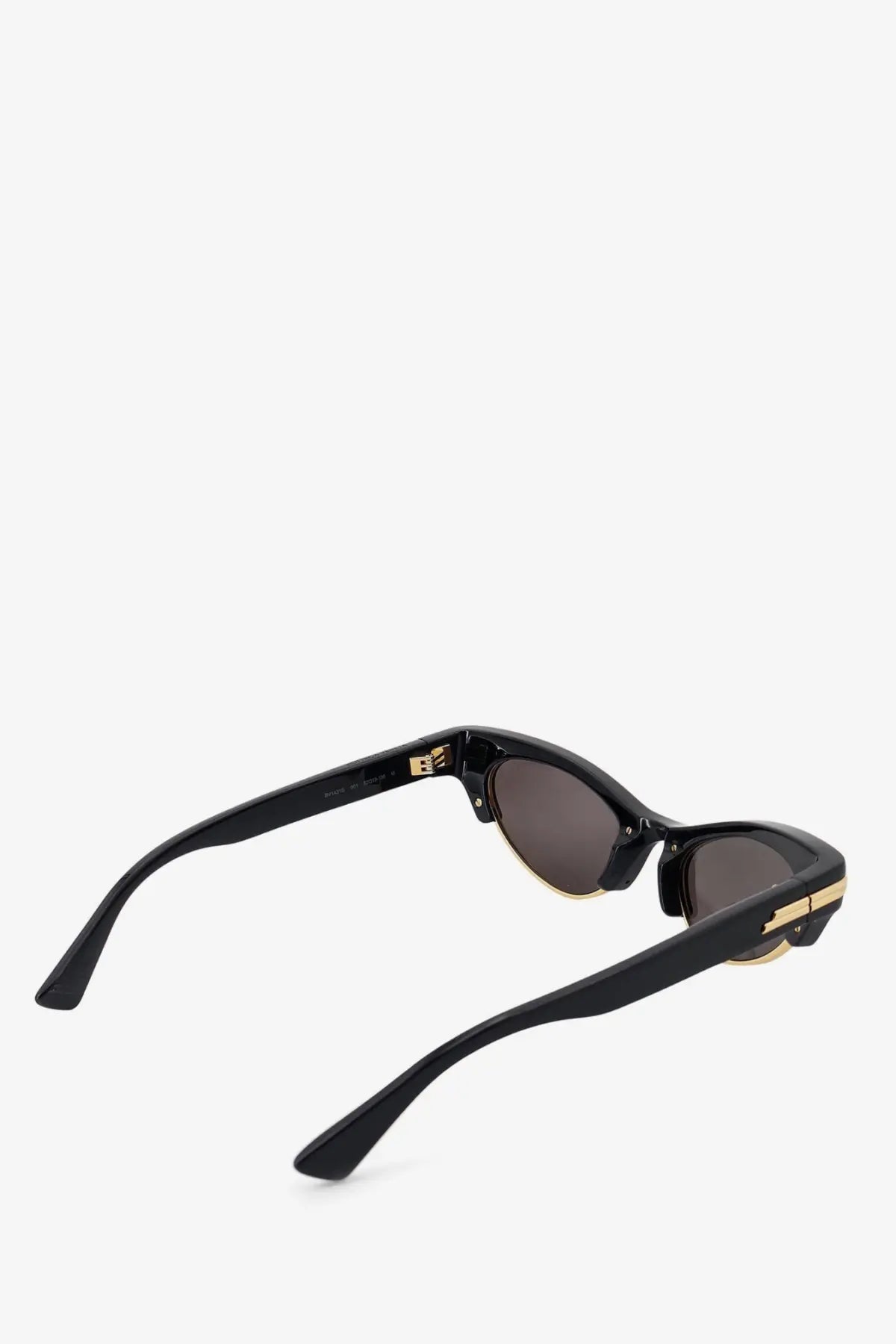 Bottega Veneta Women's Angle Acetate Sunglasses Black, view 3