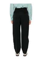 Bottega Veneta Women's Belted Pants Black, view 3