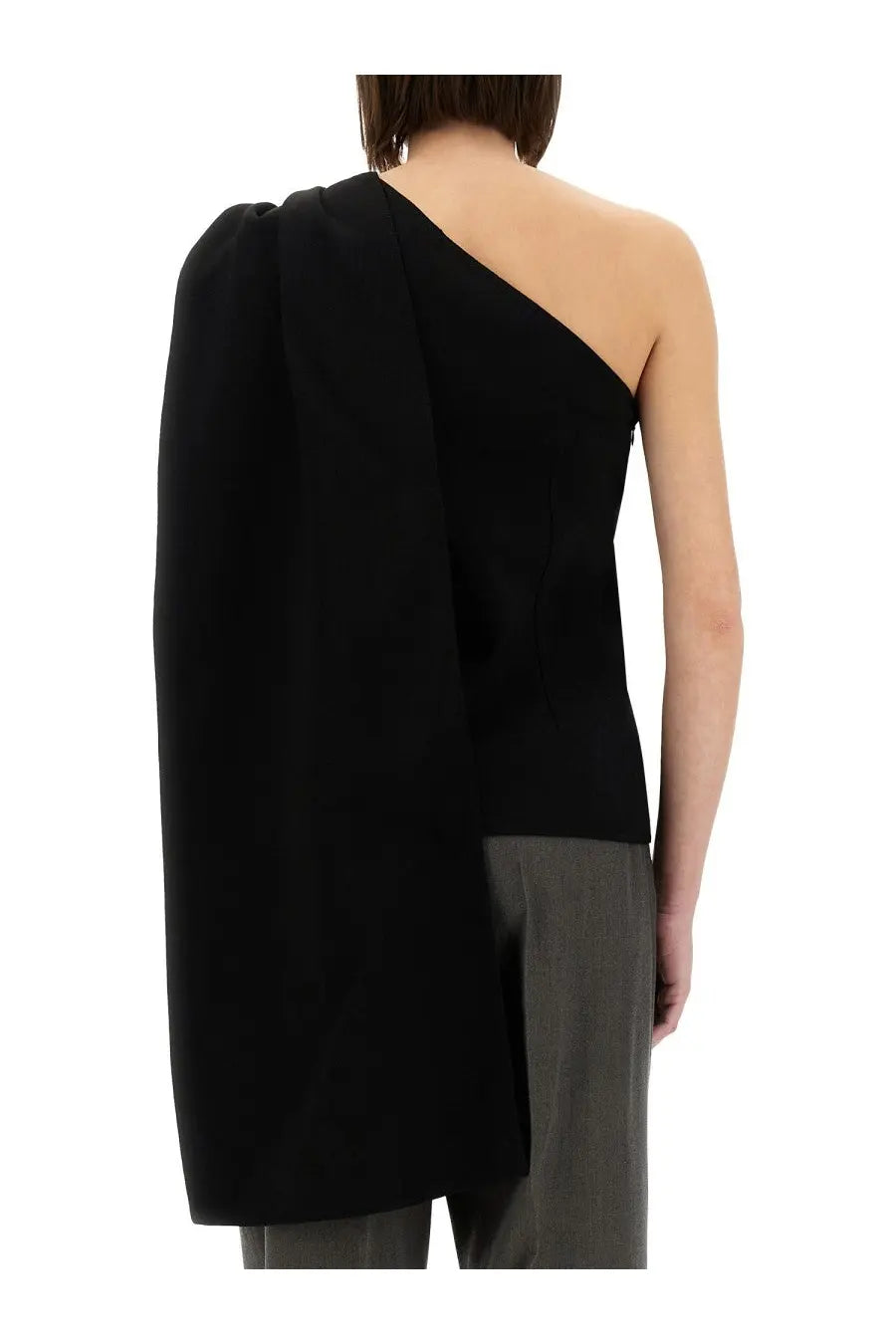 Bottega Veneta Women's Crepe Tops Black, view 3