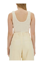 Bottega Veneta Women's Jersey Top White, view 3