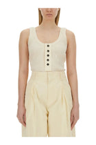 Bottega Veneta Women's Jersey Top White