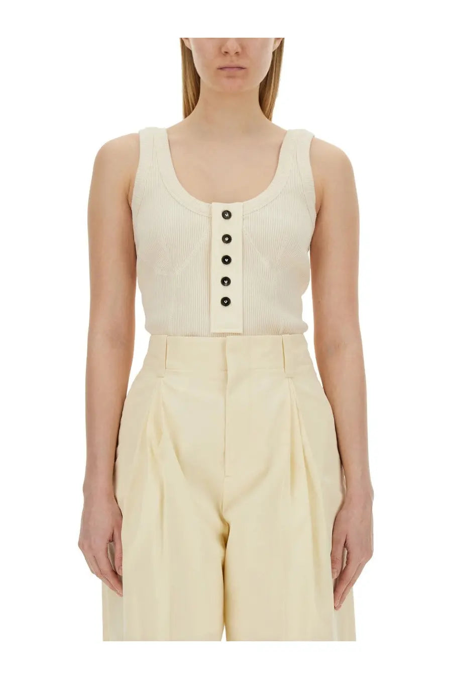 Bottega Veneta Women's Jersey Top White