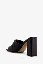 Bottega Veneta Women's Parco Letaher Sandals Black, view 3