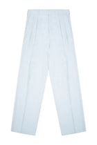 Bottega Veneta Women's Silk Blend Tailored Pants Blue