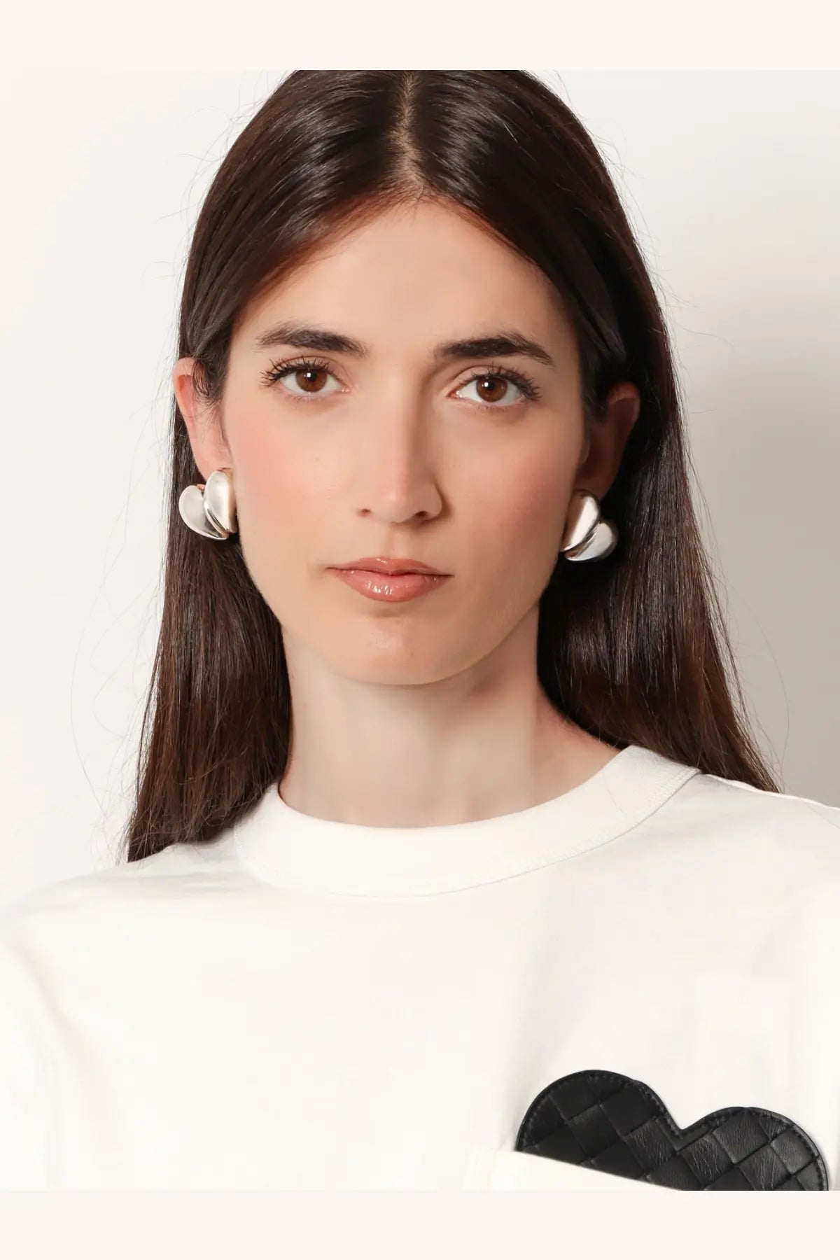 Bottega Veneta Women's Silver Earrings Silver, view 2