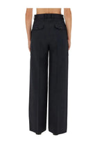 Bottega Veneta Women's Wool and Cotton Pants Blue, view 3