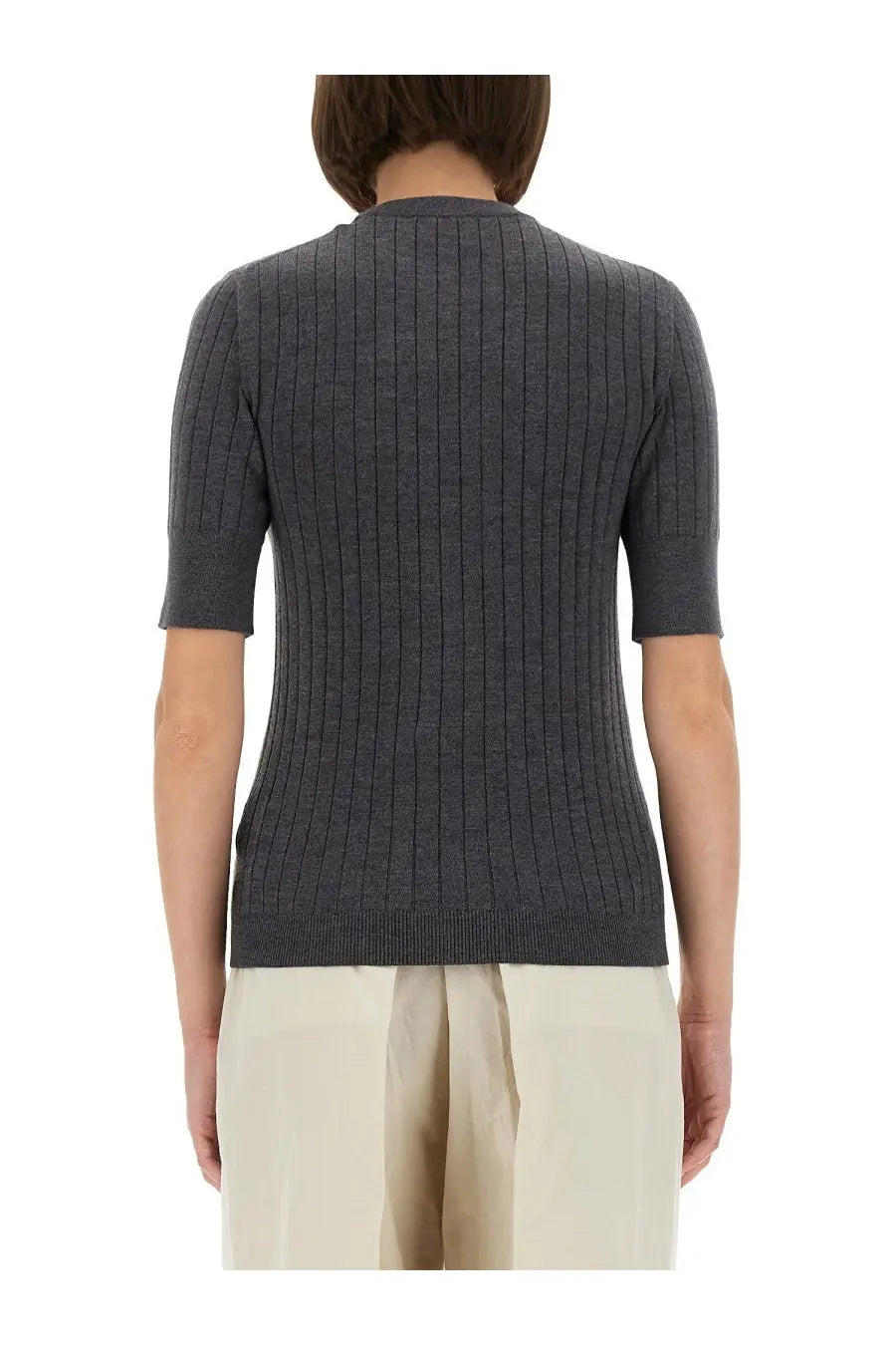 Bottega Veneta Women's Wool Jersey Grey, view 3
