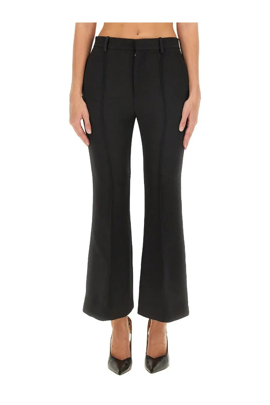 Bottega Veneta Women's Wool Pants Black