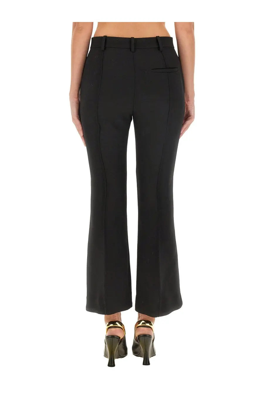 Bottega Veneta Women's Wool Pants Black, view 3
