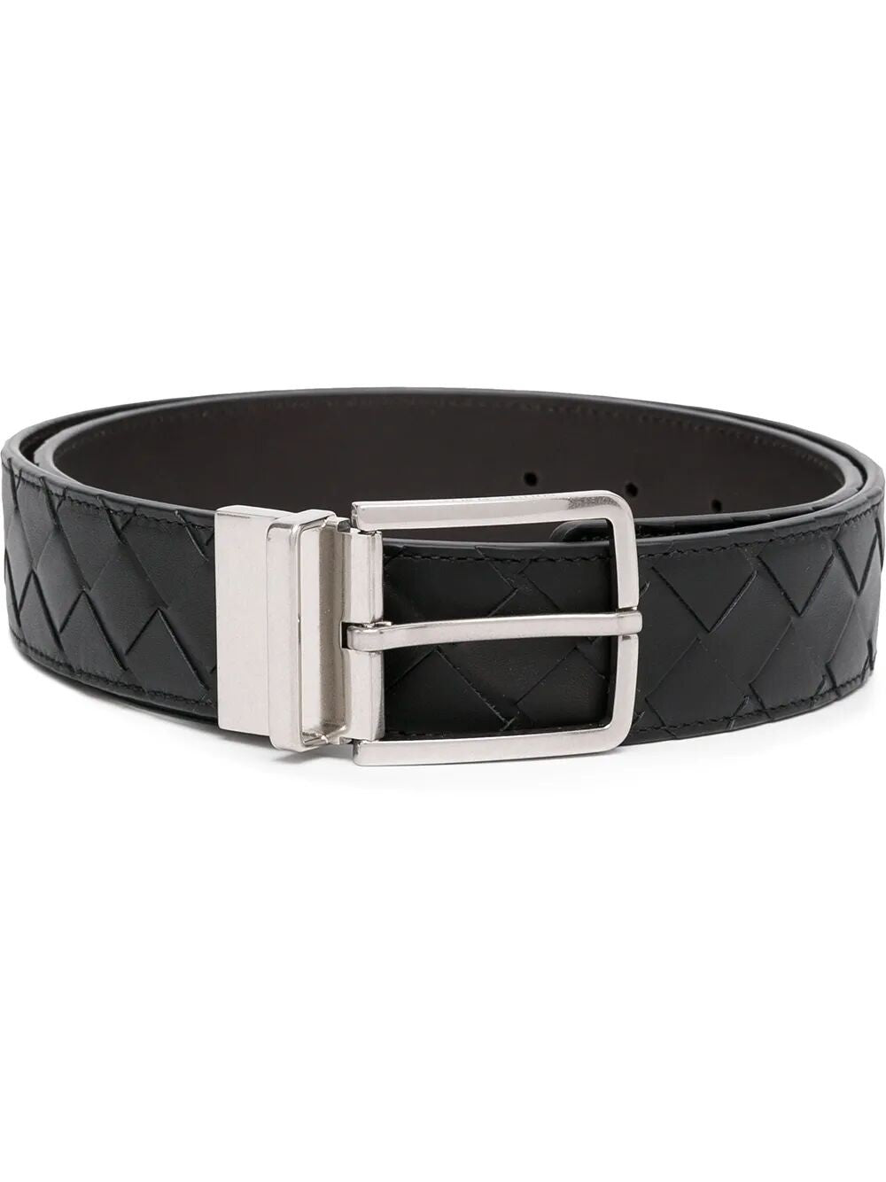 Bottega Veneta Men's Leather Bottega Venetacintura Reversible Black