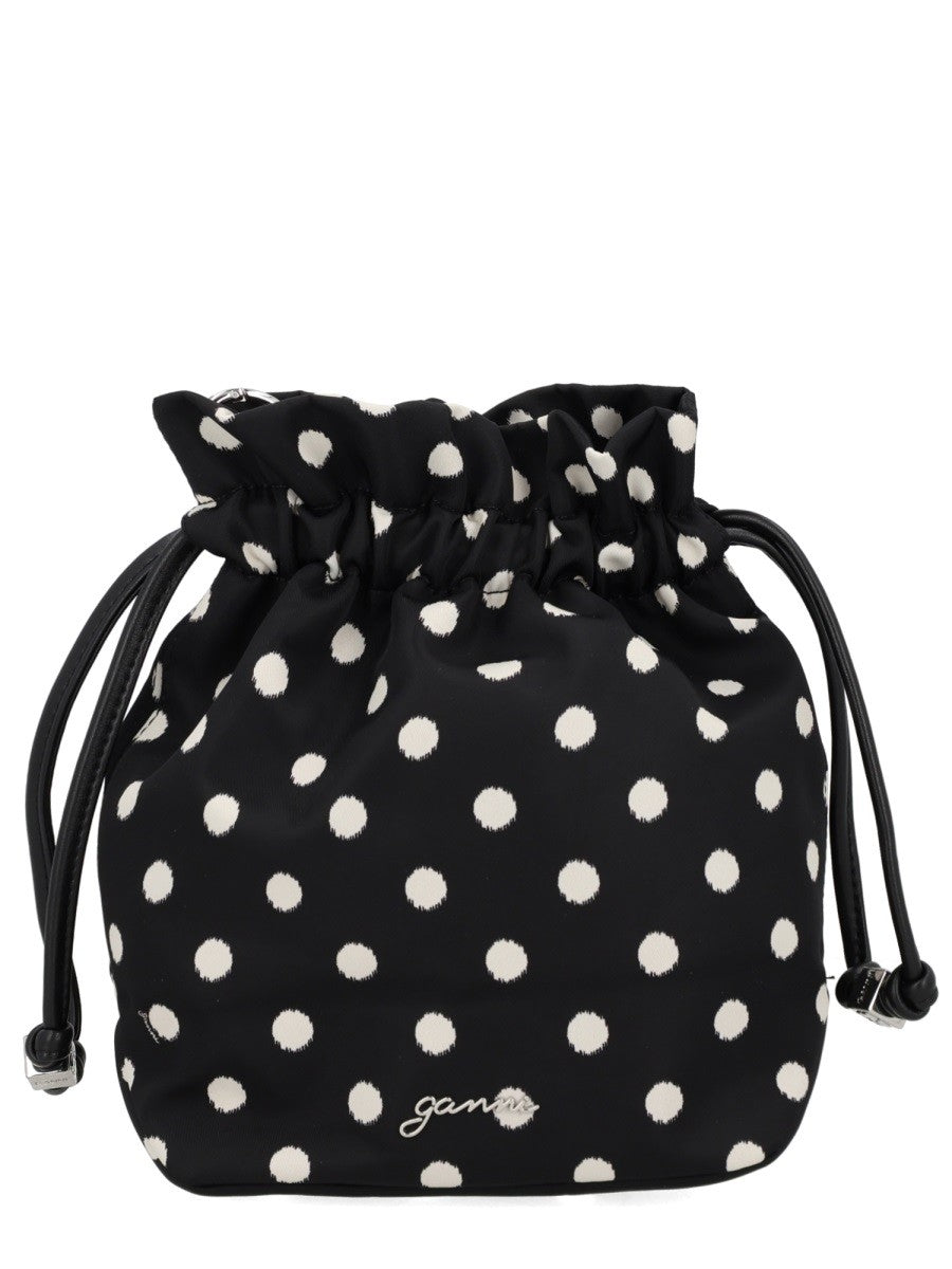 Ganni Women's Bou Bucket Bag Black