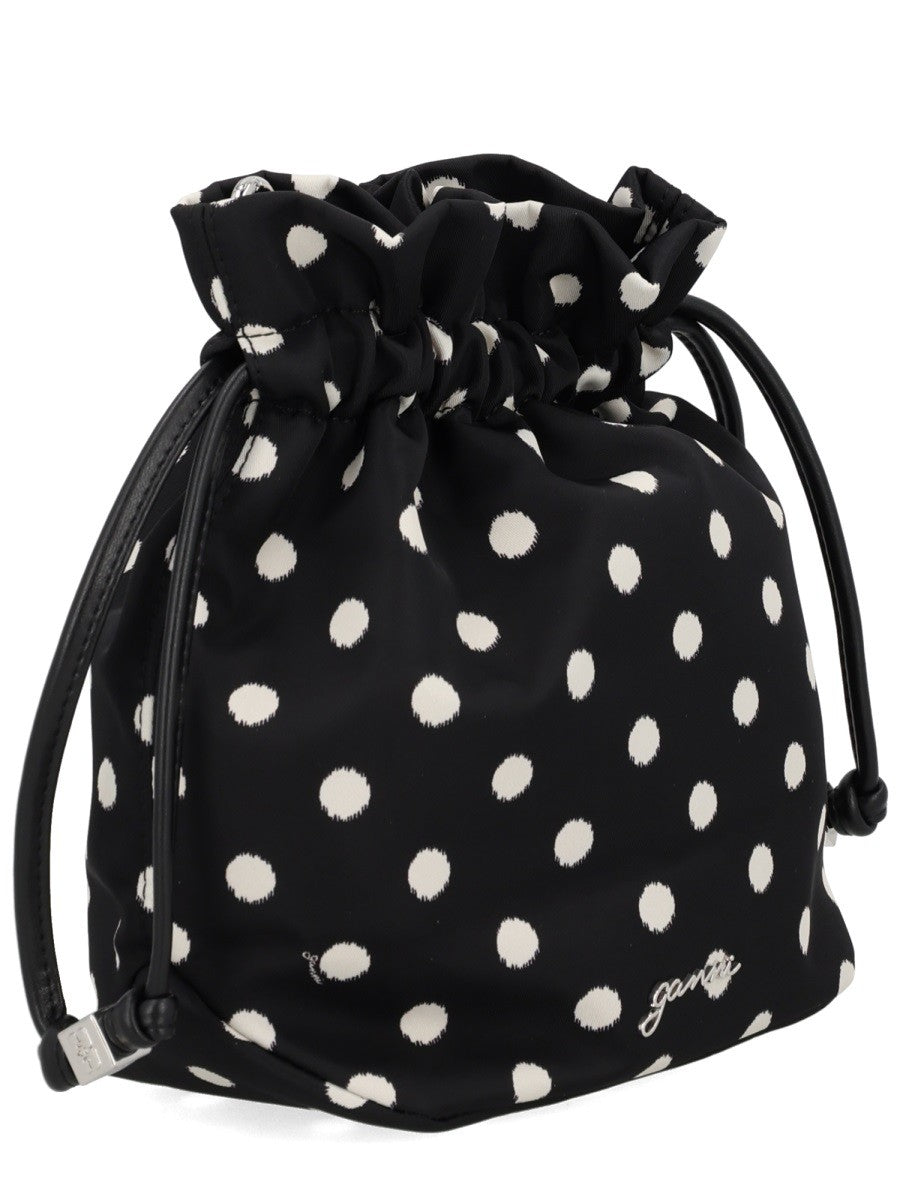 Ganni Women's Bou Bucket Bag Black
