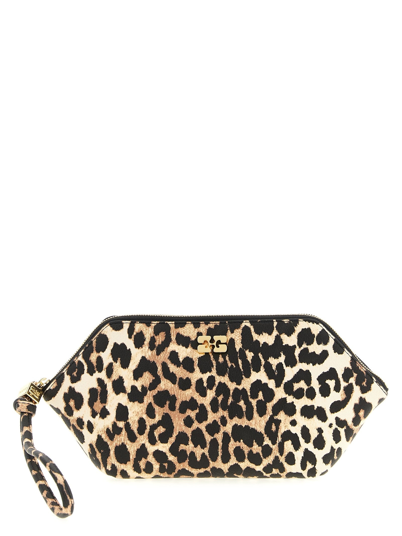 Ganni Bou Make up Beauty Case Brown