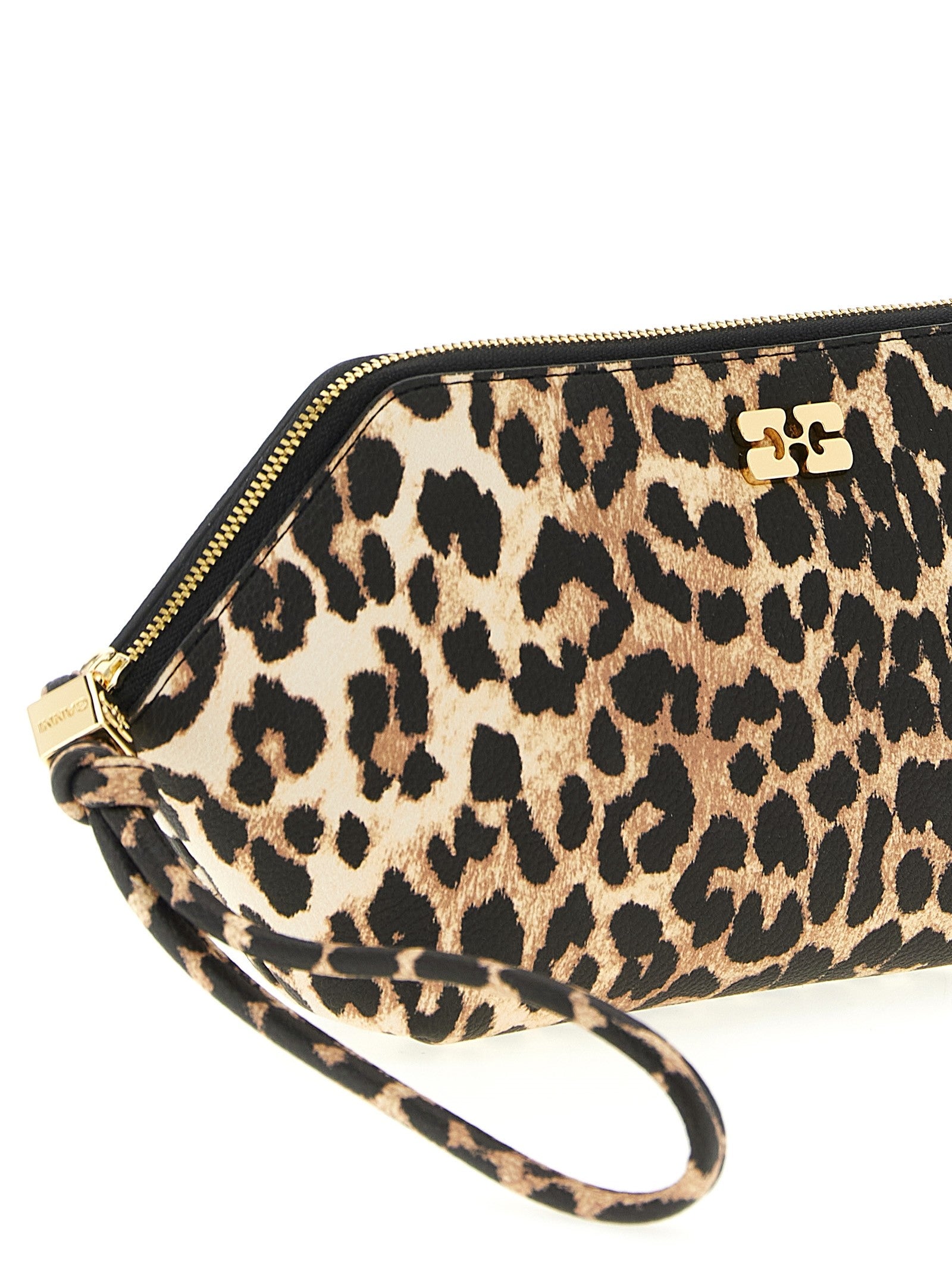 Ganni Bou Make up Beauty Case Brown