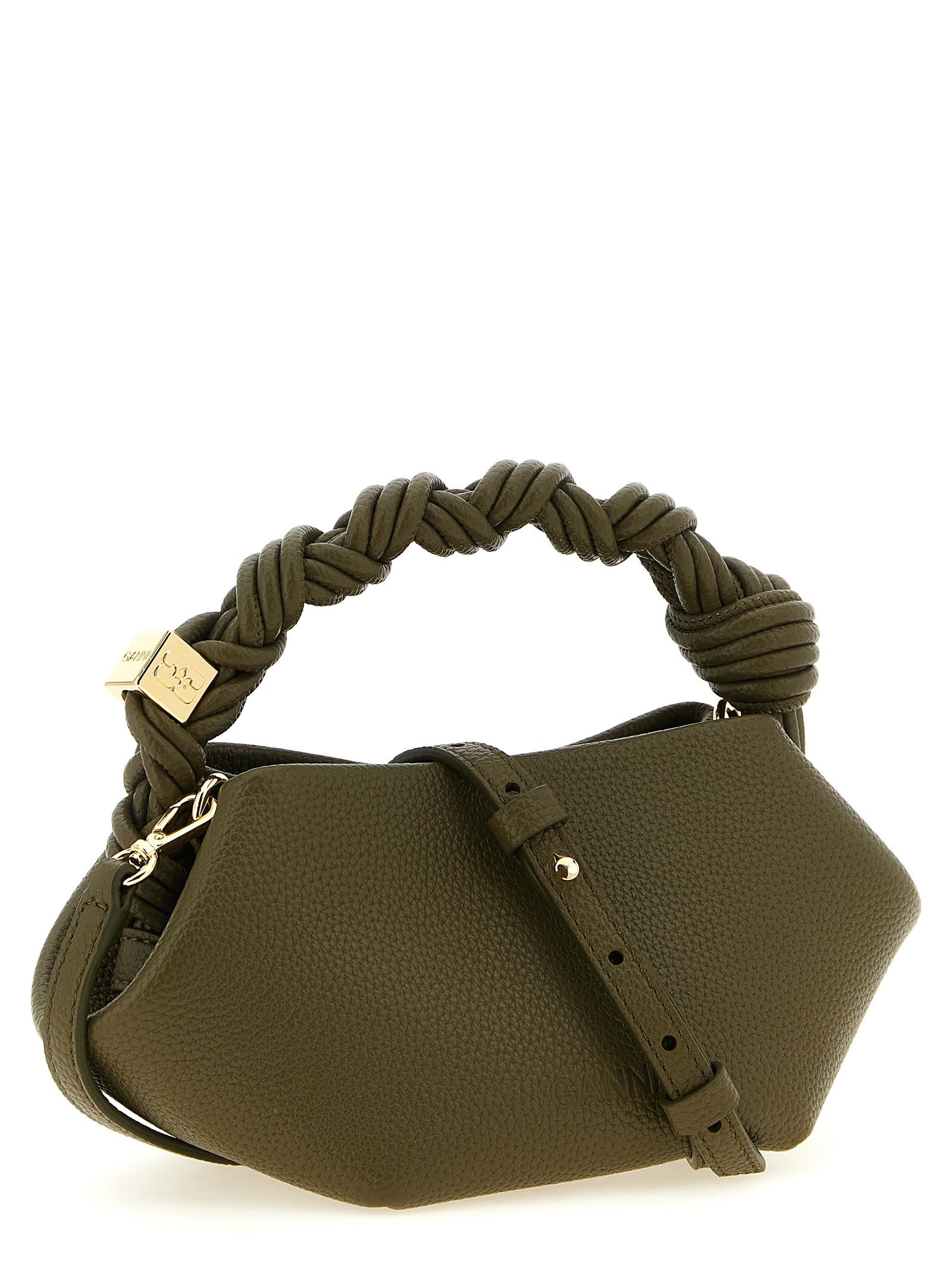 Ganni Bou Mini Handbag Green