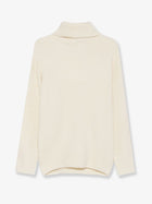 Toteme Women's Bouclé Alpaca Blend Turtleneck White